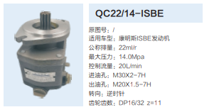 QC22/14-ISBE,齒輪泵,濟(jì)南泉達(dá)汽配有限公司